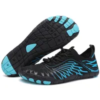 Minimalistische Barfußschuhe für Damen und Herren, breite Zehenbox, Unisex, Trailrunning-Schuhe, schnell trocknend, Schwimmen, Walking, Wasserschuhe, blau, 48 EU - 49 EU