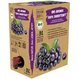 Bio Aronia Direktsaft 3 Liter Box aus deutschem Anbau - Aroniasaft aus 100% Aroniabeeren, 30 Tage Vorratspackung - Veganer Aronia Saft, ohne zugesetzten Zucker, ohne Süßstoffe (lt. Gesetz)