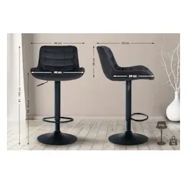 CLP Barhocker Tover schwarz/Samt