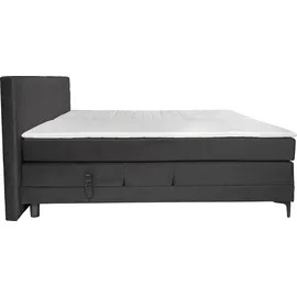 Alina Boxspringbett ALINA "Powell", braun (braungrau dmo 159), B:172cm L:212cm, Samt DMO (100% Polyester), Komplettbetten, Boxspringbett, inkl. Motor, Matratze und Topper, in unterschiedlichen Ausführungen
