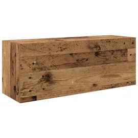 vidaXL Bad-Wandschrank 80 x 25 x 30 cm Holzwerkstoff Altholz-Optik
