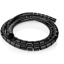 Nedis Kabelmanagement - Spiralhülse - 1 Stück - max. Kabeldicke: 100 mm - PVC - Schwarz