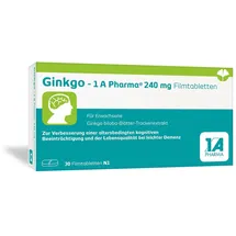 1 A Pharma Ginkgo-1a Pharma 240 mg Filmtabletten 30 St.