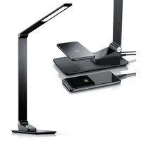 Brandson LED Schreibtischlampe im Metall-Design, USB-Port, dimmbar mit 3
