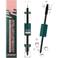 MOTIBACK 2-in-1 Wimpernserum und Augenbrauenserum 10ml - Dual-Applikator Lash Serum für Wimpern & Augenbrauen - Pflegendes Serum für Dichte und Volumen - Vegan & Natürlich