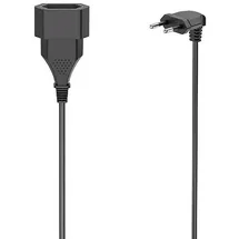 Hama 00223266 Strom Verlängerungskabel Schwarz 3m H03VVH2-F 2G 0,75mm2