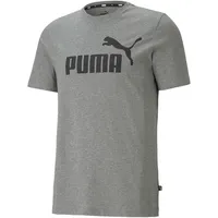 Puma Essentials Logo Men's Tee medium gray heather XL