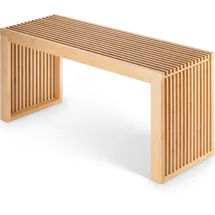 bam boo box Sitzbank Holzbank Braun 90 x 33 x 43 cm
