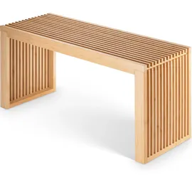 bam boo box Sitzbank Holzbank Braun 90 x 33 x 43 cm