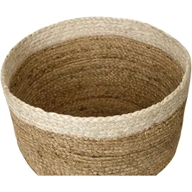 Beliani Aufbewahrungskorb 3er Set TAJORI 24 x 36 x 36 cm beige