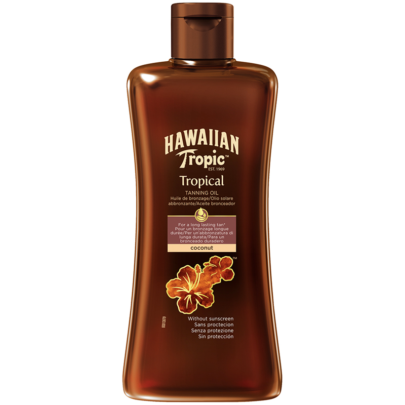 Hawaiian Tropic Tanning Oil Dark (SPF0) 200 ml