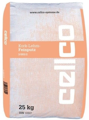 Cellco Kork-Lehm-Feinputz - 25 kg Sack