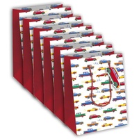 Clairefontaine 6x Autos, Kinder Geschenktasche M 21,5x10x25cm Mehrfarbig 32472-3C