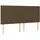 vidaXL Boxspringbett mit Matratze Dunkelbraun 180x200 cm Stoff