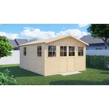 BERTILO Gartenhaus Workshop 3,64 x 4,59 m Beige