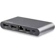 Startech USB-C Multiport Adapter - Windows® - 2 x 4K DP - 100W PD 3.0 - GbE - DP Alt Mode Switch