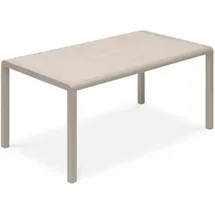 Idimex Gartentisch TRAPANI 160 x 90 x 90 cm Beige