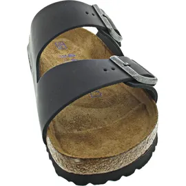 Birkenstock Arizona Weichbettung Naturleder geölt schmal schwarz 45