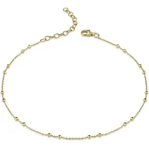 FIRETTI Fußkette FIRETTI "Schmuck Geschenk Silber 925 Körperschmuck Ankerkette", gold (gelbgoldfarben), Fußketten, Damen, Silber 925 (Sterlingsilber)