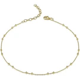 FIRETTI Fußkette FIRETTI "Schmuck Geschenk Silber 925 Körperschmuck Ankerkette", gold (gelbgoldfarben), Fußketten, Damen, Silber 925 (Sterlingsilber)