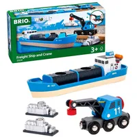 BRIO Containerschiff mit Kranwagen (33534)