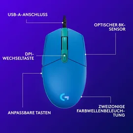Logitech G203 LIGHTSYNC Blau