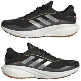 adidas Supernova GTX Herren core black/silver metallic/beam orange 46 2/3