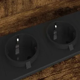 vidaXL Nachttisch 2 pcs Räuchereiche 40 x 40 x 61 cm Holzwerkstoff