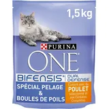 Purina One Kroketten für Katzen, Merkmal des Tieres wählbar, 1,5 kg – 6 Packungen (9 kg)