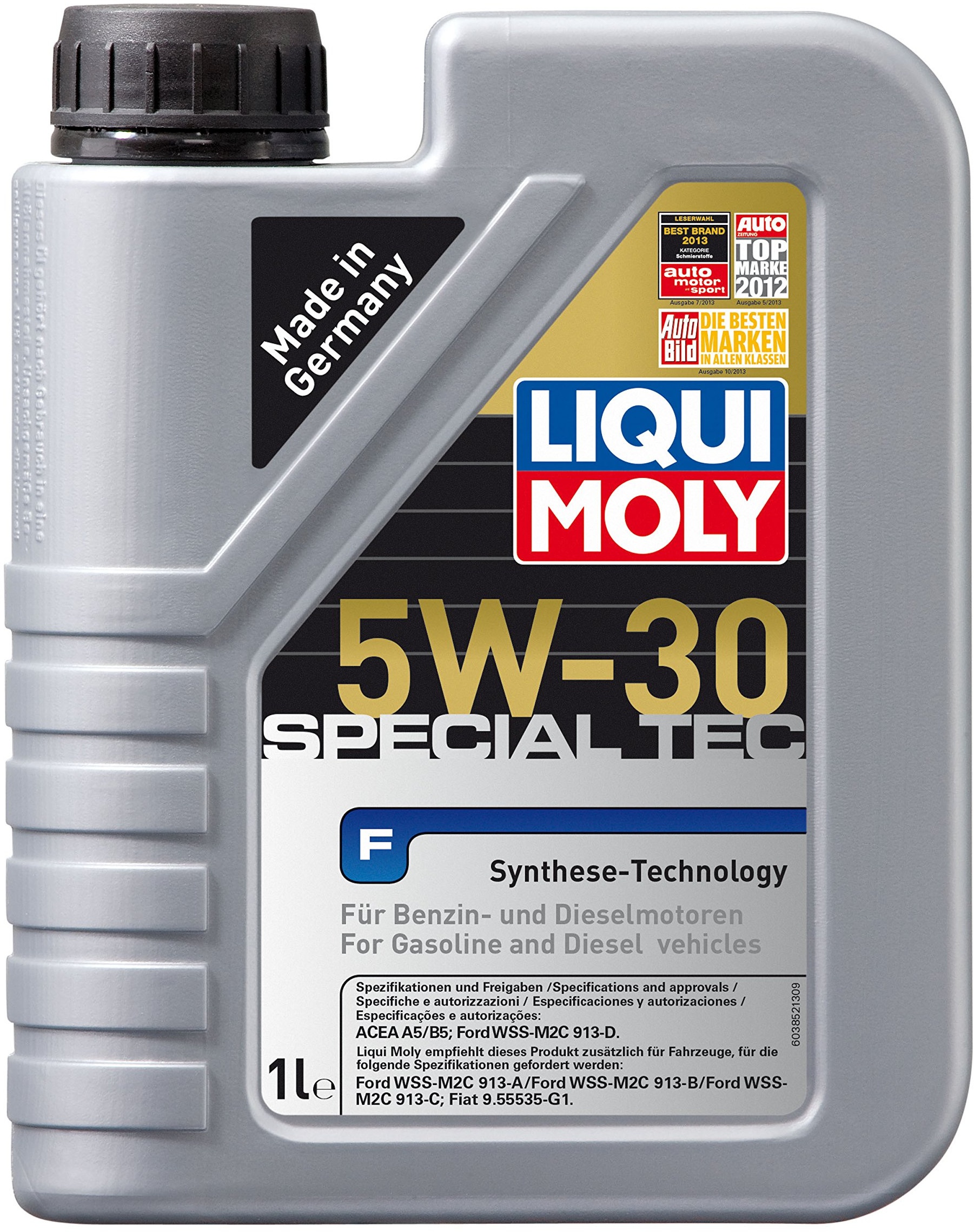 LIQUI MOLY Special Tec F 5W-30 | 1 L | Synthesetechnologie Motoröl | Art.-Nr.: 3852