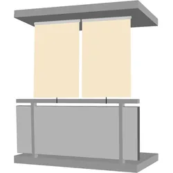 Sichtschutzrollo Außenrollo Terrasse Balkon Outdoor Rollo Blickschutz Rollo Sonnenschutz Fensterrollo Verdunklungsrollo Jalousie 160x230cm Jet-Line