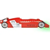 vidaXL Autobett Rennwagen 90 x 200 cm rot inkl. LED