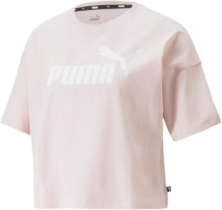 PUMA Damen Essentials Logo Cropped Top