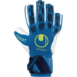 Uhlsport Herren Handschuhe Herren, Blau/Weiß/Gelb, 9