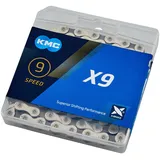 KMC X9 114 Glieder Silber/Grau