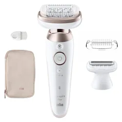 Braun Silk-épil 9 Flex 9-030 3D, Pink, Weiß, 40 Pinzette, MicroGrip, Achsel, Bik