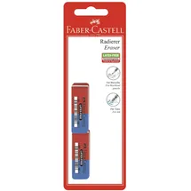 Faber-Castell Radiergummis rot/blau, 1 St.
