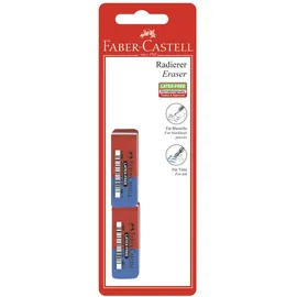 Faber-Castell Radiergummis rot/blau, 1 St.