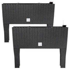 DEUBA Hochbeet 60 x 25 x 46 cm Anthrazit