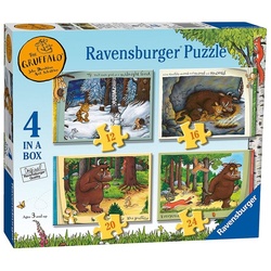 DER GRÜFFELO Puzzle 4 in 1 Puzzle Box Der Grüffelo Ravensburger Kinder Puzzle, 24 Puzzleteile