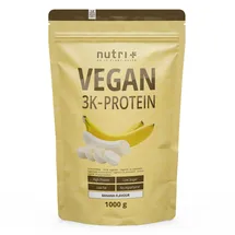 Nutri + Vegan 3K Protein Banane Pulver 1000 g
