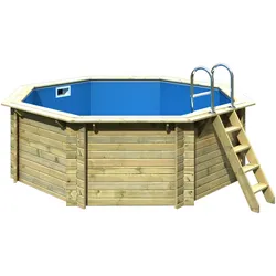 Karibu Pool Modell 1 A - kesseldruckimprägniert inkl. gratis Pool-Pflegeset (Gesamtwert 69 €) & 10% Frühbucher-Rabatt