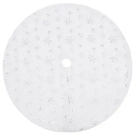 vidaXL Weihnachtsbaumdecke 150 cm Weiß