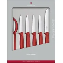 Victorinox Swiss Classic Gemüsemesser-Set 6 tlg. rot
