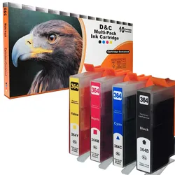 10 D&C Tinten HP HP364XL und DC HP-364 XL kompatibele Patronen für Photosmart Drucker