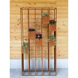 Badeko Metalldekoration Badeko Pflanzregal „Lazise“ in Edelrostoptik 94 cm breit