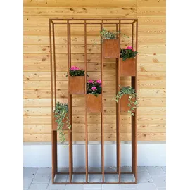 Badeko Metalldekoration Badeko Pflanzregal „Lazise“ in Edelrostoptik 94 cm breit
