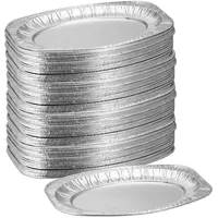 Relaxdays Servierplatten Alu, 100er Set, BxT 35 x 24