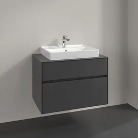 Villeroy & Boch V&B Waschtischunterschrank Collaro 80x54,8x50cm, WT mittig, graphite