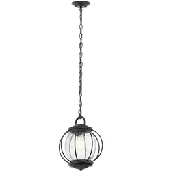 Vandalia Outdoor Pendelleuchte schwarz strukturiert Kichler KL-VANDALIA8-M